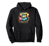 Splash Art Vintage Telephone Landline Dial Pullover Hoodie