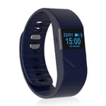 Td® Smart Watch Bleu Marine Multi Fonction Bracelet Moniteur Fréquence Cardiaque Bluetooth Fitness Tracker Compatible Android Ios