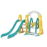 Toboggan et balançoire pour bébé Toboggan autoportant pour Enfant Centre d'activités pour Aire de Jeux Ensemble de Jeux intérieur extérieur Toboggan Long Equipement de Jeux (Rocket)