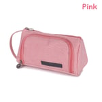 1pc Pencil Case Pen Bag Storage Box Pink
