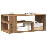 Coffee Table Artisan Oak 100x50x40 cm Engineered Wood vidaXL