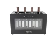 Cavevinum Présentoir de bar CV-7D pour vins rouges, acier inoxydable, noir 556x330x261 mm