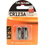 Pile photo CR-123A lithium Ansmann CR17335 1375 mAh 3 v 2 pc(s)