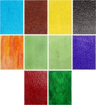 Belle Vous Mosaic Glass Sheets (10 Pack) - 10 x 15cm / 4 x 6 inches Mixed Colour