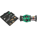 Wera 05134013001 Kraftform Kompakt F 1 screwdriving Tool Set for Window Builders, 35 Pieces & Kraftform Kompakt Stubby Magazine 2, 6 Pieces, 05008874001