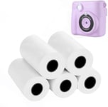 5 Roll Zero Ink Thermal Refill Paper BPA Free Print Photo Paper Work for Instant Print Camera