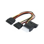 Exertis Connect - Cable en y alimentation sata vers 1 alim Molex + 2 alim sata (147557)