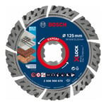 Bosch Disques de coupe diamantés Expert MultiMaterial X-LOCK, 125 x 22,23 2,4 12 mm