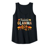 Womens Thankful Glamma Pumpkin Fall Thanksgiving Grandma Cute Tank Top