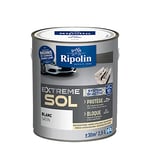 RIPOLIN - Peinture Sol Intérieur & Extérieur Extrême - Haute Résistance - Blanc Satin - 2,5 Litres