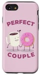 iPhone SE (2020) / 7 / 8 FUNNY COUPLE THE PERFECT COUPLE COFFEE AND DONUTS PERFECT Case