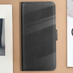 Wallet Case for Oppo Reno 10 and 10 Pro Stand Function Sleek Cover Black