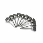 LOT DE 10 BROSSES METALLIQUE CLOCHE  POUR MINI PERCEUSE TYPE DREMEL