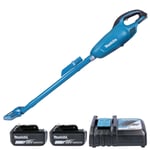 Makita DCL180 18V Cordless Vacuum Cleaner With 2 x 6.0Ah Batteries & Charger