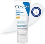 CeraVe - Crème Hydratante Visage SPF50 - Avec Protection UVB + UVA - 52 Ml