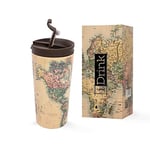 I-Drink - Mug Thermique En Acier Double Paroi 500 ml Décoré (Maps)