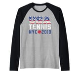 USA Tennis US New York 2018 Open T-Shirt Men Women Kids Raglan Baseball Tee