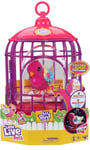 Little Live Pets Lil' Bird & Bird Cage, New Light up Wings with 20 + Sounds