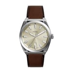 Fossil Everett Watch for Men, Quartz Movement with Stainless Steel Or Leather Strap, Rouge Cramoisi