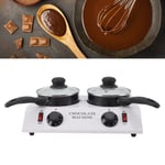 2 Tanks Chocolate Melting Machine Constant Temperature Aluminum Non Stick