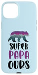 Coque pour iPhone 15 Plus Super papa ours cadeau fête des pères anniversaire papa Noël