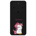 Coque noire Honor X9A et Magic 5 lite licorne jpeux pas