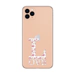 Coque Iphone 12 MINI Love fleur shabby