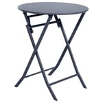 Table de jardin pliante ronde Greensboro Graphite - Graphite - Hespéride