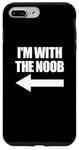 Coque pour iPhone 7 Plus/8 Plus I'm With The Noob Arrow Left Jeux vidéo Gamer Noob