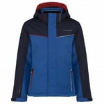 Dare2b Boys Remarked Waterproof Breathable Hooded Ski Jacket Oxblu/peab 34"