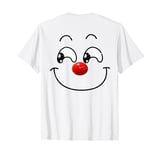 Retro Cute Red Big Nose Funny Day Kids 2024 Print On Back T-Shirt