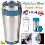 450ml Insulated Stainless Steel Travel Tumbler Cup Mug Hot Flask Car Coffee Tea