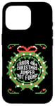 iPhone 16 Pro ERROR 404 CHRISTMAS JUMPER NOT FOUND Funny Ugly Sweater Meme Case