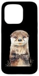 Coque pour iPhone 15 Pro Aquarelle Otter Baby