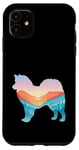 Coque pour iPhone 11 American Eskimo Dog Nature Randonnée Chien Sunrise Adventure