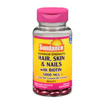 Sundance Hair - Skin & Nails With Biotin Softgels 5000 mcg 90 Tabs By Sundance