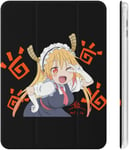 Miss Kobayashi's Maid Dragon Thor Étui Pour Ipad 2020 (10.2in) Avec Porte-Stylo Résistant Aux Chocs, Réglage Automatique De L'angle De Veille/Réveil, Coque De Protection Transparente