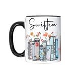 Swiftea kaffemugg - rolig söt mugg - present, för kvinnor och tjejer fans, nyhet kaffemugg C