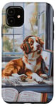 Coque pour iPhone 11 Nova Scotia Retriever Toller Peinture chien amateur de musique