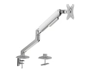 HDWR SolidHand-DS01 Support de Bureau Pour écran Argenté, Ressort Mécanique Intégré, Support de Bureau Pour écran Incurvé, Support Réglable Avec pour écran LCD LED De 17 à 32 Pouces