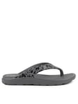 TOTES Ladies Solbounce Toe Post Sandal - Grey, Grey, Size 6, Women