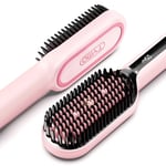 TYMO Brosse Lissante Ionique Cheveux - TYMO Ionic Plus Lisser Cheveux Professionnel, Coiffage Rapide, 16 Températures, 80-230 ℃, Écran LCD, Double Tension, Chauffage Rapide, Anti-brûlure, Fer à Lisser