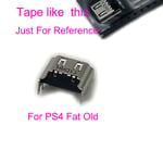 Vaihto HDMI-yhteensopiva Port Display Socket Jack Connector Sony PlayStation 4 PS4 Old Fat & Slim Pro -konsoliliitäntä