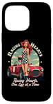 iPhone 14 Pro Max Racing Hearts, One Lap At A Time Pinup Case