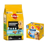 12kg Pedigree Professional Nutrition + Dentastix L kaupan päälle! - 12 kg Adult siipikarja & vihannekset + Dentastix 56 kpl suurille koirille (>25 kg)