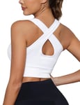 Demegimi Soutien-Gorge de Sport sans Couture pour Femme, Soutien-Gorge D'entraînement pour Le Yoga, la Remise en Forme, l'exercice et la Course à Pied