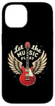 iPhone 14 Let the Music Play Guitars Guitar Guitar Player Guitarist Case