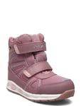 Taier Kids Wp Boot W/Lights Sport Sneakers High-top Sneakers Pink ZigZag