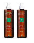 System 4 - Nr. 1 Climbazole Shampoo 500 ml  - Duo Pack