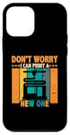 Coque pour iPhone 12 mini Imprimante 3D vintage Don't Worry I Can Print A New One